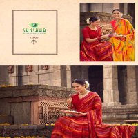 sahelee se baaten by sanskar tex colourful weightless saree online