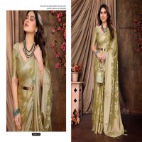 siara by shubh shree creation brasso unique colours saree with blouse