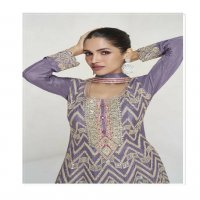 aashirwad creation vaani chinnon silk exclusive party wear suits for women