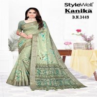 stylewell kanika digital print hit design daily wear saree exports