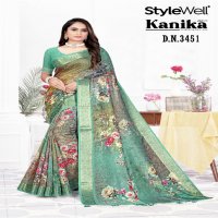 stylewell kanika digital print hit design daily wear saree exports