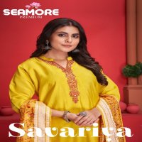 Seamore Savariya Wholesale New Look Premium Kurta Pant And Dupatta