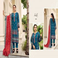 Levisha Sana Samiya Vol-2 Wholesale Cambric Cotton With Fancy Self Embroidery Dress Material