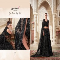 women in black by anantesh lifestyle classic look readymade net lehenga choli