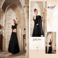 women in black by anantesh lifestyle classic look readymade net lehenga choli