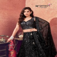 women in black by anantesh lifestyle classic look readymade net lehenga choli