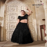 women in black by anantesh lifestyle classic look readymade net lehenga choli