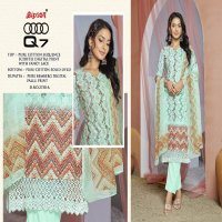 Bipson Audi Q7 2750 Wholesale Pure Cotton Schiffli Work Dress Material