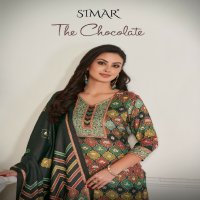 Glossy Simar The Chocolate 2046 Wholesale Pure Pashmina Winter Salwar Suits