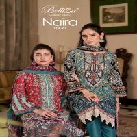 belliza designer naira vol 67 digital prints pakistani cotton suits