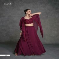 sayuri designer jugni exclusive party wear organza silk full stitch 3pcs dress