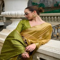 rajpath titan silk traditional tissue silk party wear saree for women