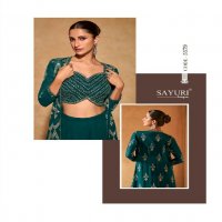 meraki by sayuri designer georgette exclusive full stitch indo western dress