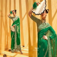 Trirath Femina Wholesale Daani Georgette With Foil Print Sarees