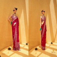Trirath Femina Wholesale Daani Georgette With Foil Print Sarees