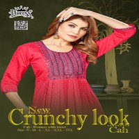 Princess Crunchy Look CAH Wholesale Flair Kurtis Combo