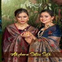 Saroj Akshara satin silk vol 2 Wholesale satin silk saree