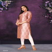 Mahotsav Sasya Vol-2 Wholesale Poly Chanderi Long Kurtis