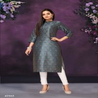 Mahotsav Sasya Vol-2 Wholesale Poly Chanderi Long Kurtis