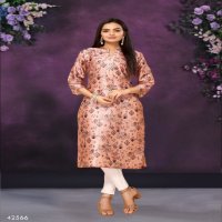 Mahotsav Sasya Vol-2 Wholesale Poly Chanderi Long Kurtis