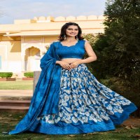 LNB Amrita Wholesale Tussar Silk Printed Lehenga Choli