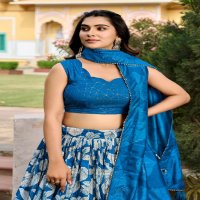 LNB Amrita Wholesale Tussar Silk Printed Lehenga Choli