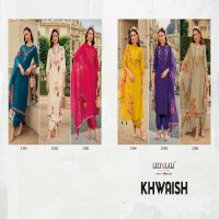 Lily And Lali Khwaish Wholesale Handwork Viscose Silk Kurti With Pant And Dupatta