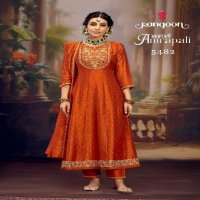 rangoon amrapali silk anarkali style readymade designer 3pcs dress