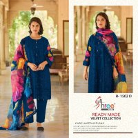 R-1502 by shree fab attractive look velvet readymade 3pcs suits