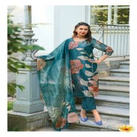 rubiya by lady leela jacquard shimmer digital print readymade suits