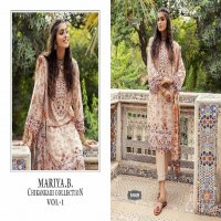 mariya b chikankari collection vol 1 by shree fab cotton pakistani 3pcs suits