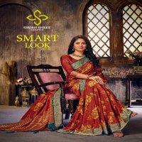 Shubh Shree Smart Look Vol-6 Wholesale Velwet Tusser Silk Sarees