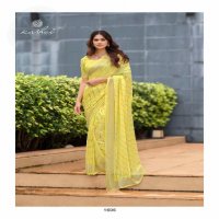 Kashvi Ajnabee Vol-16 Wholesale Dull Moss Fabrics Ethnic Sarees