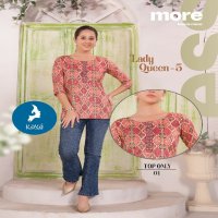 Kaya Lady Queen Vol-5 Wholesale Capsule Print Short Tops