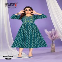 Dee Cee Yashica Wholesale Flared Long Feeding Kurtis