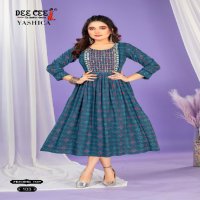 Dee Cee Yashica Wholesale Flared Long Feeding Kurtis