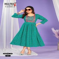 Dee Cee Yashica Wholesale Flared Long Feeding Kurtis