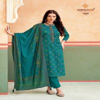 SURYAJYOTI KALKI VOL 16 NECK EMBROIDERY WORK 3PCS SALWAR SUITS