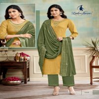 Ladies Flavours Blue Stone Wholesale Viscose Dobby With Embroidery Tops With Pant And Dupatta