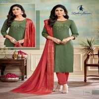 Ladies Flavours Blue Stone Wholesale Viscose Dobby With Embroidery Tops With Pant And Dupatta