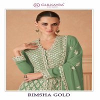 Gulkayra Rimsha Gold Wholesale Free Size Stitched Suits