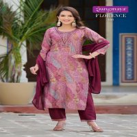 Rangmaya Florence Wholesale Modal Silk Kurti With Pant And Dupatta