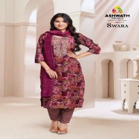 Ashwath Swara Wholesale Straight Top With Pant And Dupatta