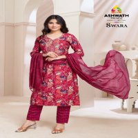 Ashwath Swara Wholesale Straight Top With Pant And Dupatta