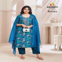 Ashwath Swara Wholesale Straight Top With Pant And Dupatta