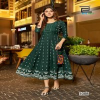 Blue Hills Zudio Wholesale Anarkali Concept With Neck Embroidery Kurtis