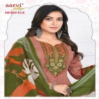 Aarvi Heritage Vol-2 Wholesale Katha Work Tops With Pant And Dupatta