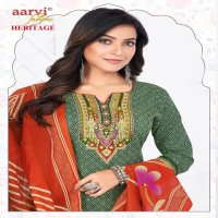 Aarvi Heritage Vol-2 Wholesale Katha Work Tops With Pant And Dupatta