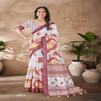 blue cloud vol 1 by vinamra corporation chex pettern women saree