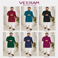 Sangeet Veeram Wholesale Raw Silk With Embroidery Mens Wear Kurta